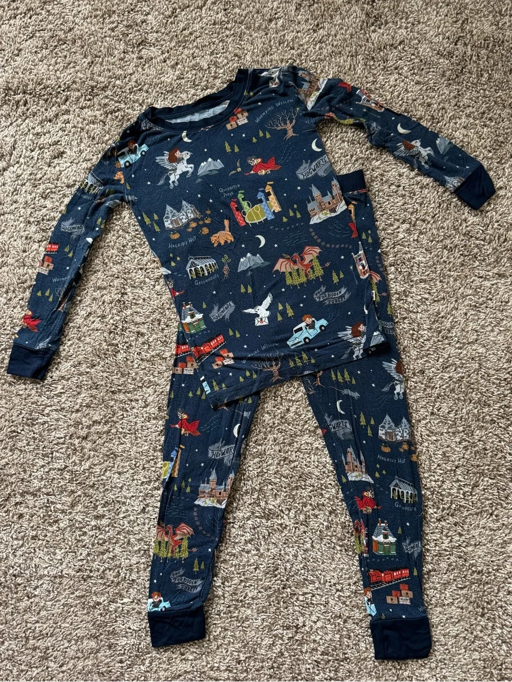 Little Sleepies Evening at Hogwarts two-piece pajama set, 4T